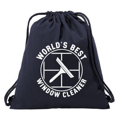 WorldS Best Cool Window Washing Professional Window Cleaner Drawstring Bag