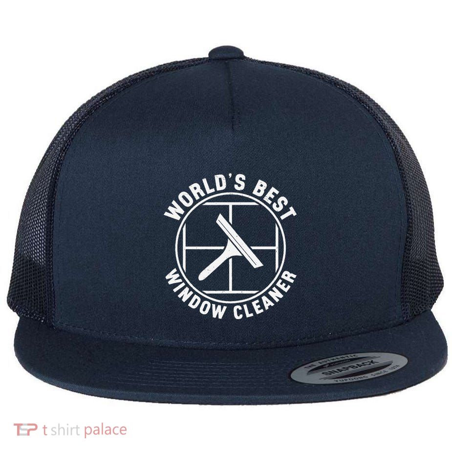 WorldS Best Cool Window Washing Professional Window Cleaner Flatbill Hat