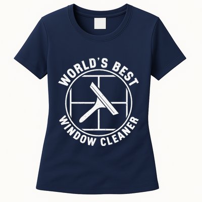 WorldS Best Cool Window Washing Professional Window Cleaner Womens T-Shirt