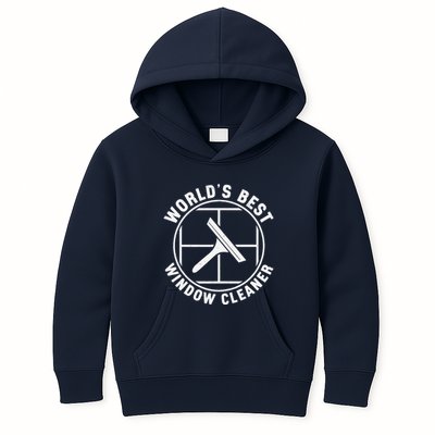 WorldS Best Cool Window Washing Professional Window Cleaner Kids Hoodie