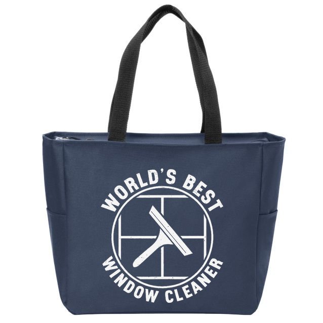 WorldS Best Cool Window Washing Professional Window Cleaner Zip Tote Bag