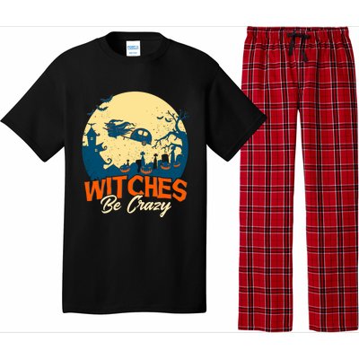 Witches Be Crazy Halloween Costume Funny Halloween Gift Pajama Set