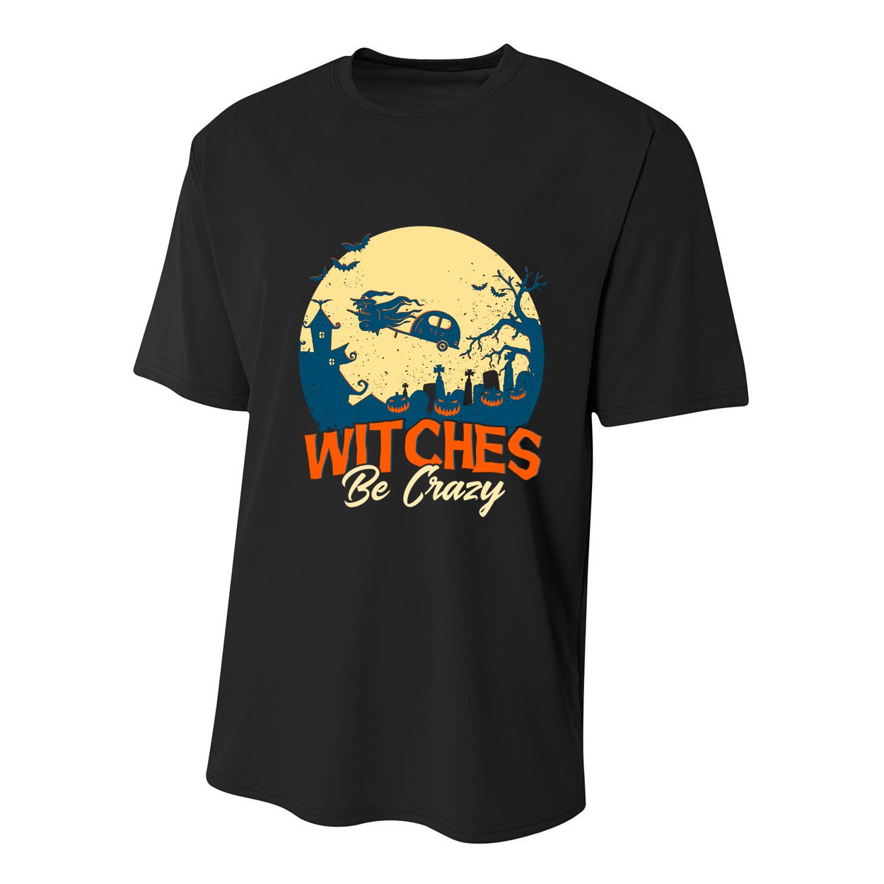 Witches Be Crazy Halloween Costume Funny Halloween Gift Youth Performance Sprint T-Shirt