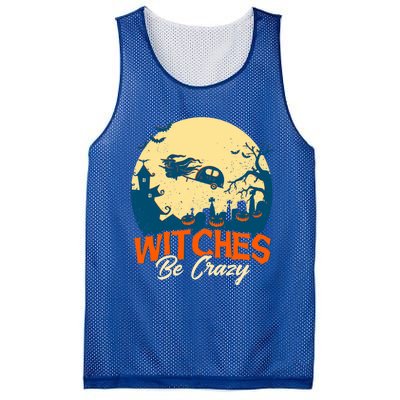 Witches Be Crazy Halloween Costume Funny Halloween Gift Mesh Reversible Basketball Jersey Tank