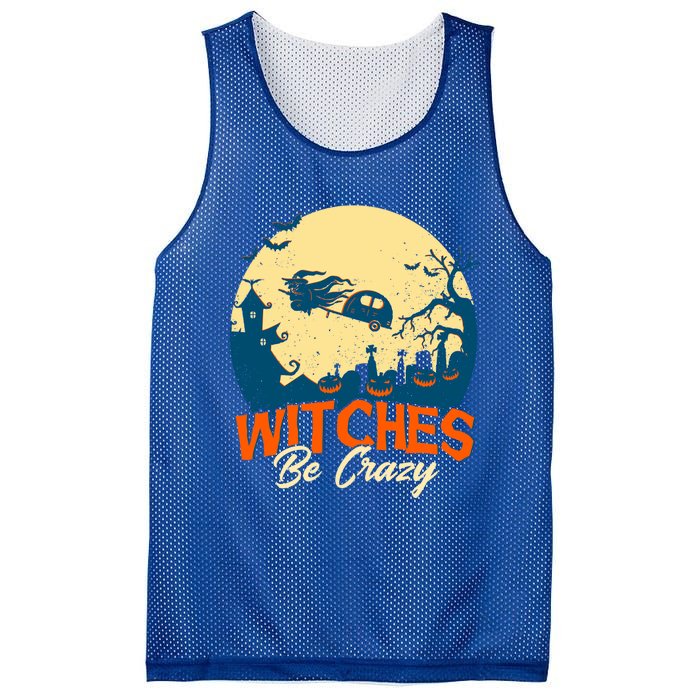 Witches Be Crazy Halloween Costume Funny Halloween Gift Mesh Reversible Basketball Jersey Tank