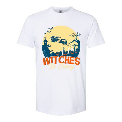 Witches Be Crazy Halloween Costume Funny Halloween Gift Softstyle CVC T-Shirt