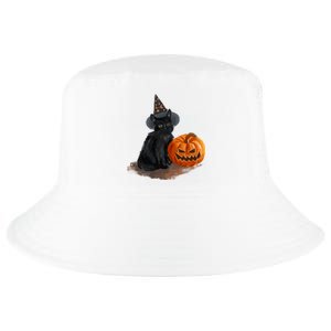 Witch Black Cat Pumpkin Halloween Cool Comfort Performance Bucket Hat