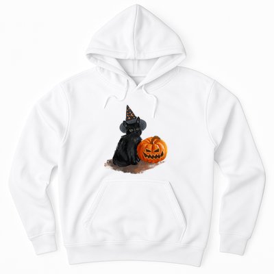 Witch Black Cat Pumpkin Halloween Hoodie