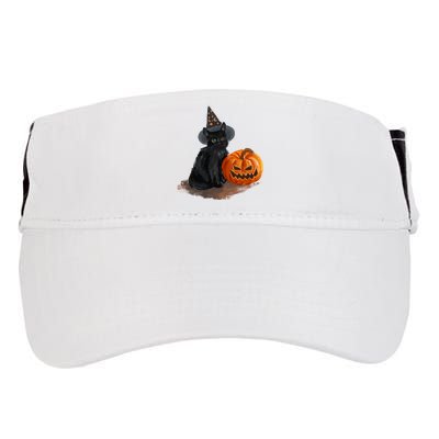 Witch Black Cat Pumpkin Halloween Adult Drive Performance Visor