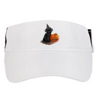 Witch Black Cat Pumpkin Halloween Adult Drive Performance Visor