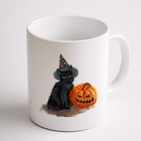 Witch Black Cat Pumpkin Halloween Coffee Mug