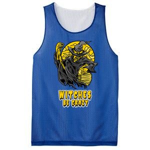 Witches Be Crazy Funny Gift Mesh Reversible Basketball Jersey Tank