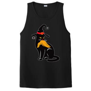 Witch Black Cat Kamala Harris Halloween Trump Hair PosiCharge Competitor Tank