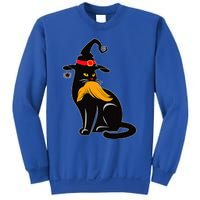 Witch Black Cat Kamala Harris Halloween Trump Hair Sweatshirt