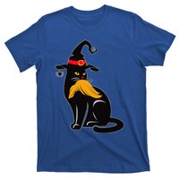 Witch Black Cat Kamala Harris Halloween Trump Hair T-Shirt