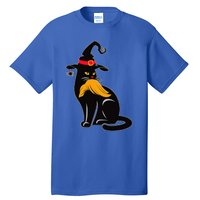 Witch Black Cat Kamala Harris Halloween Trump Hair Tall T-Shirt