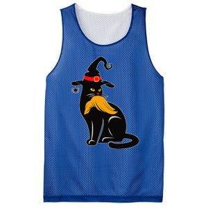 Witch Black Cat Kamala Harris Halloween Trump Hair Mesh Reversible Basketball Jersey Tank