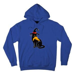 Witch Black Cat Kamala Harris Halloween Trump Hair Tall Hoodie