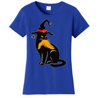 Witch Black Cat Kamala Harris Halloween Trump Hair Women's T-Shirt