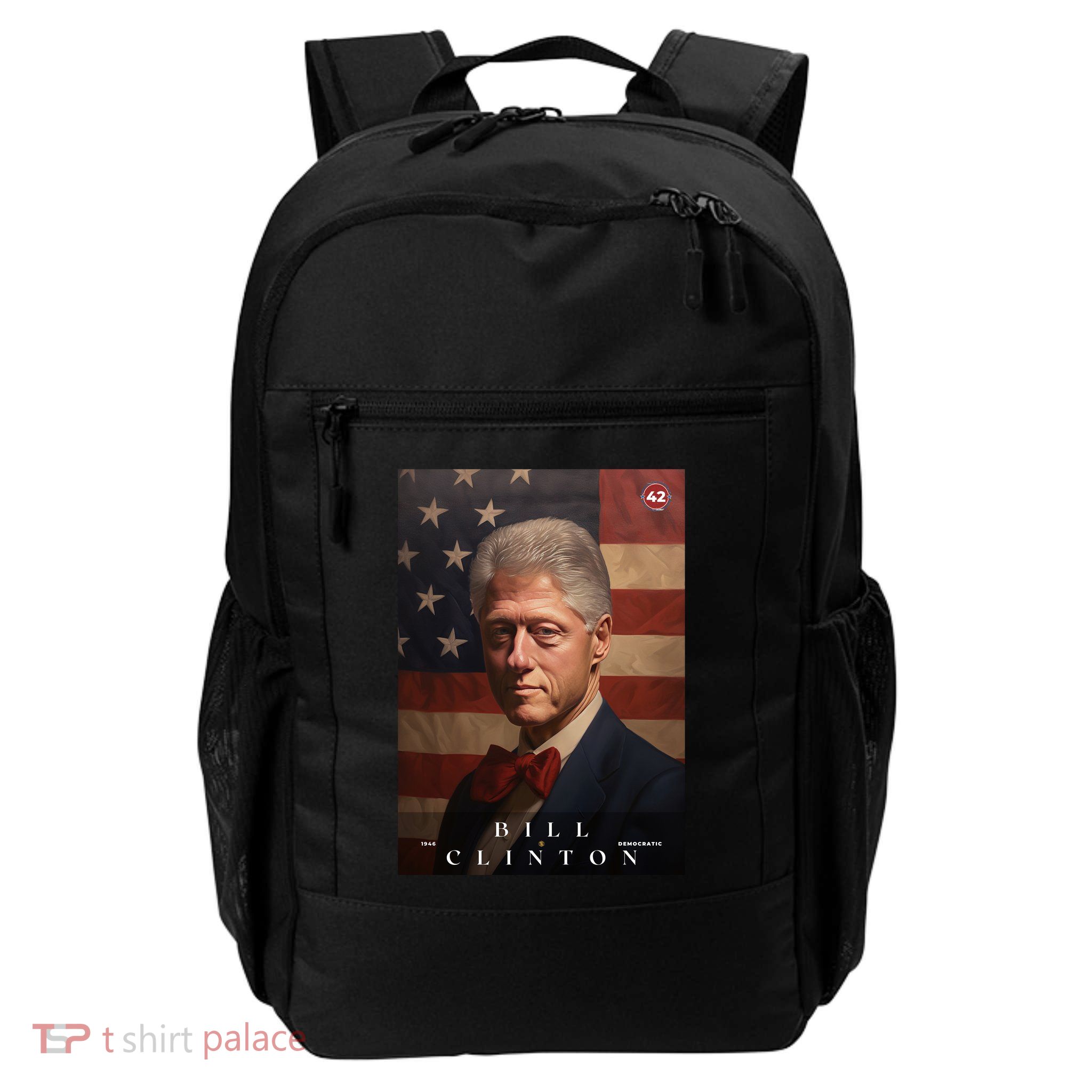 William Bill Clinton 42nd President Of The United States Portrait Backpack