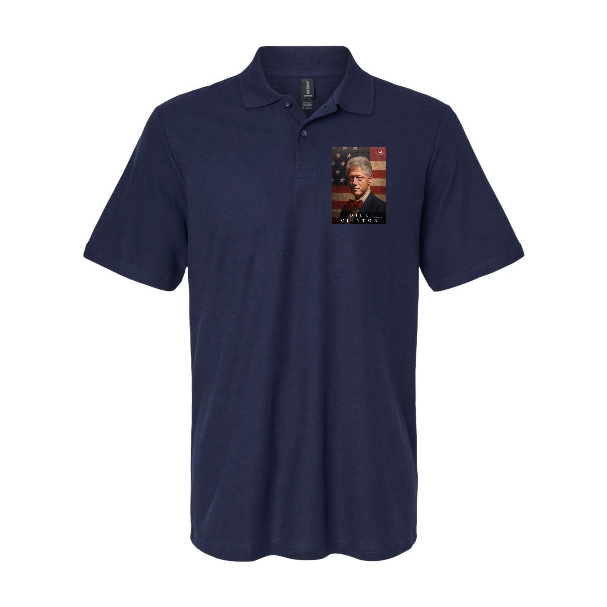 William Bill Clinton 42nd President Of The United States Portrait Polo