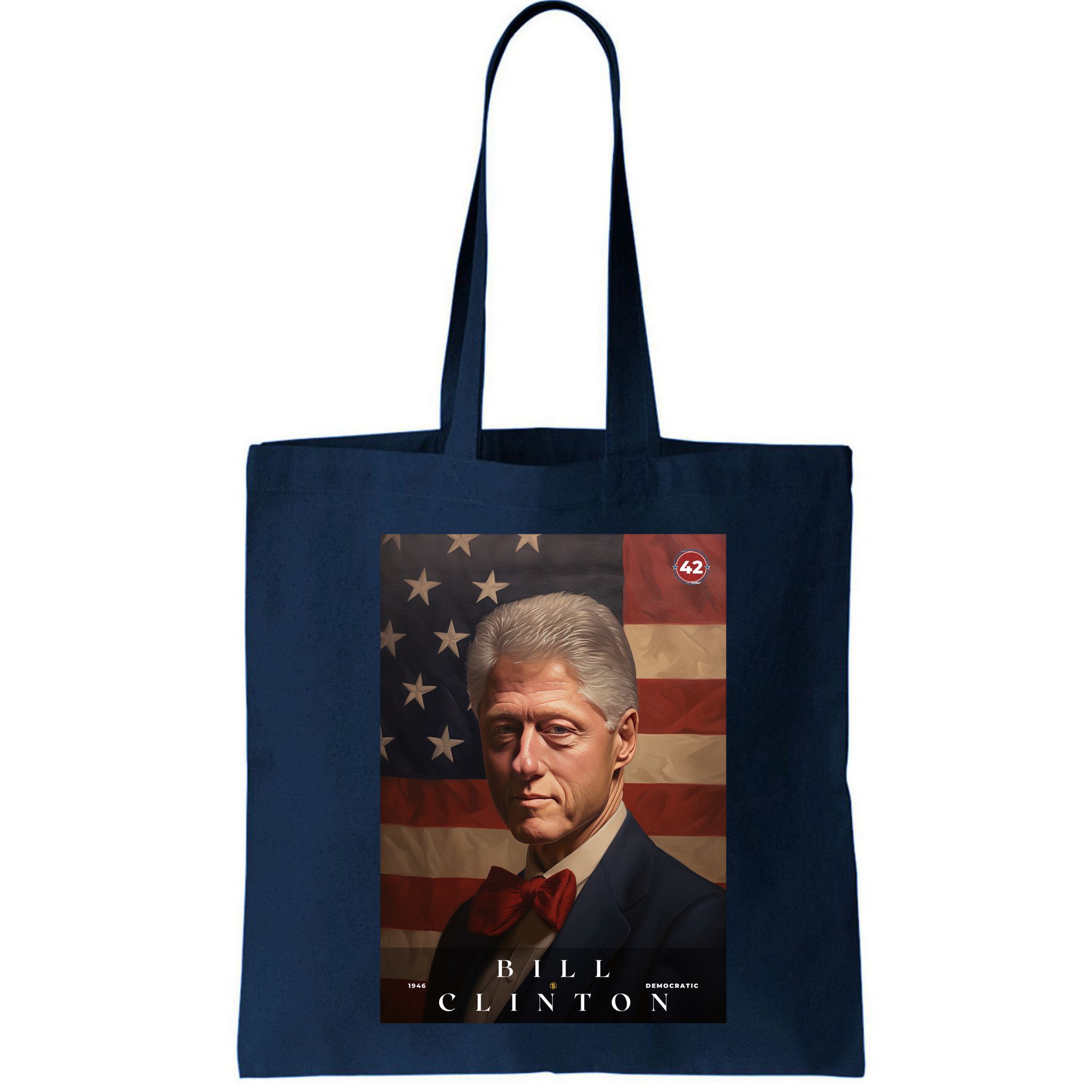 William Bill Clinton 42nd President Of The United States Portrait Bag