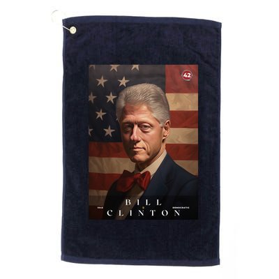 William Bill Clinton 42nd President Of The United States Portrait Golf Towel