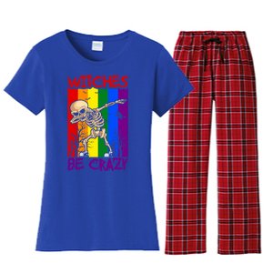 Witches Be Crazy Funny Gift Women's Flannel Pajama Set