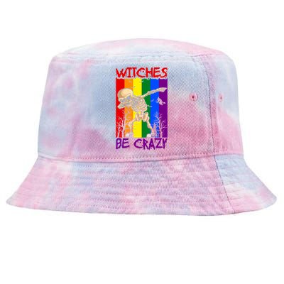 Witches Be Crazy Funny Gift Tie-Dyed Bucket Hat