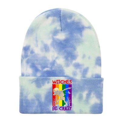 Witches Be Crazy Funny Gift Tie Dye 12in Knit Beanie