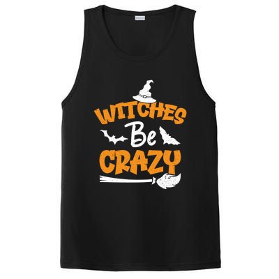 Witches Be Crazy Spooky Witch Lover Funny Halloween Costume Gift PosiCharge Competitor Tank