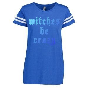 Witches Be Crazy Halloween Top Gift Enza Ladies Jersey Football T-Shirt