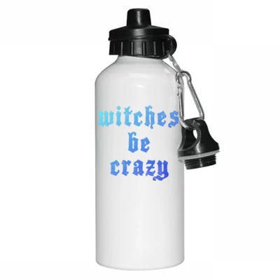 Witches Be Crazy Halloween Top Gift Aluminum Water Bottle 