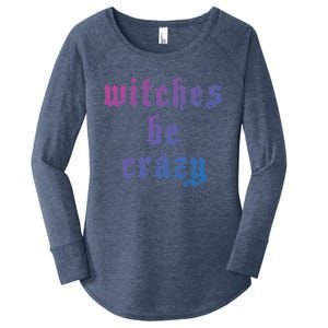 Witches Be Crazy Halloween Top Gift Women's Perfect Tri Tunic Long Sleeve Shirt