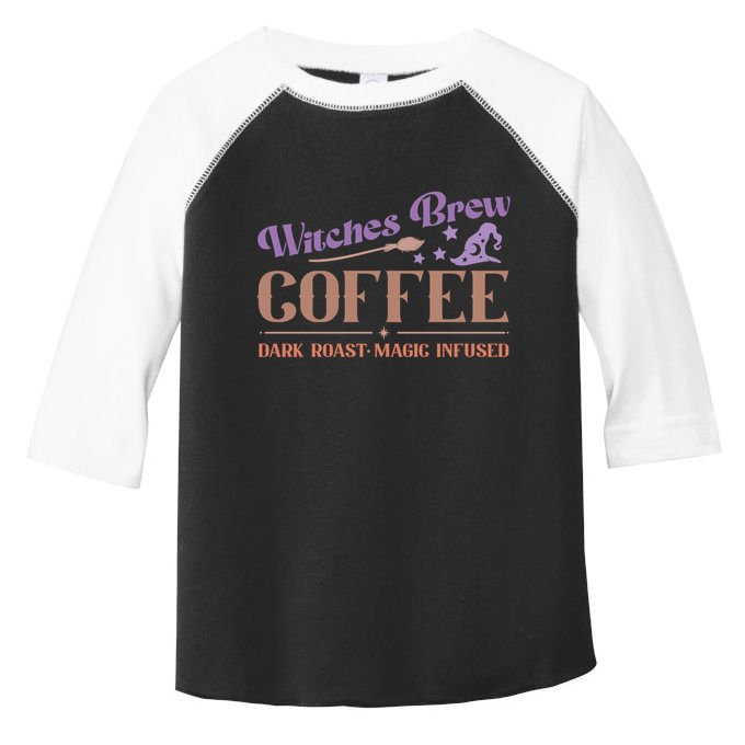 Witches Brew Coffee Dark Roast Magic Infused Funny Halloween Funny Gift Toddler Fine Jersey T-Shirt