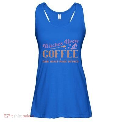 Witches Brew Coffee Dark Roast Magic Infused Funny Halloween Funny Gift Ladies Essential Flowy Tank