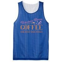 Witches Brew Coffee Dark Roast Magic Infused Funny Halloween Funny Gift Mesh Reversible Basketball Jersey Tank