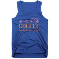 Witches Brew Coffee Dark Roast Magic Infused Funny Halloween Funny Gift Tank Top