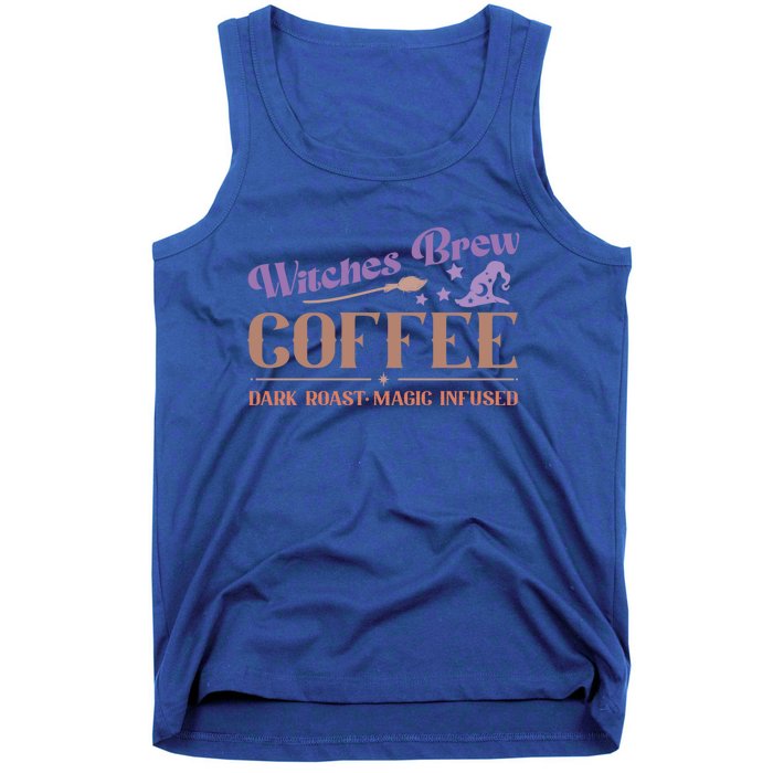 Witches Brew Coffee Dark Roast Magic Infused Funny Halloween Funny Gift Tank Top