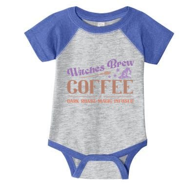 Witches Brew Coffee Dark Roast Magic Infused Funny Halloween Funny Gift Infant Baby Jersey Bodysuit