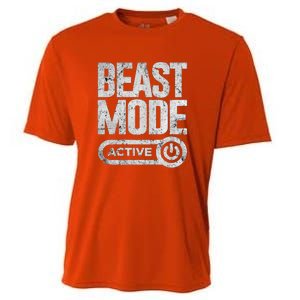 Workout Beast Cool Gift Activated Gym Mode Fitness Cross Train Meaningful Gift Cooling Performance Crew T-Shirt