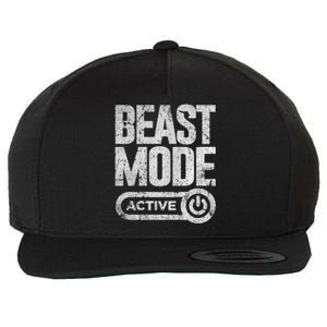 Workout Beast Cool Gift Activated Gym Mode Fitness Cross Train Meaningful Gift Wool Snapback Cap