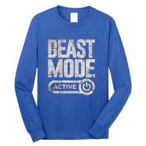 Workout Beast Cool Gift Activated Gym Mode Fitness Cross Train Meaningful Gift Long Sleeve Shirt