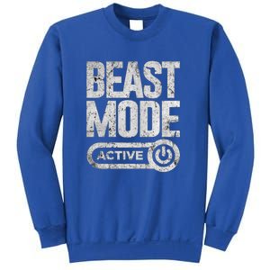 Workout Beast Cool Gift Activated Gym Mode Fitness Cross Train Meaningful Gift Sweatshirt