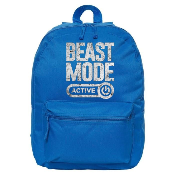 Workout Beast Cool Gift Activated Gym Mode Fitness Cross Train Meaningful Gift 16 in Basic Backpack