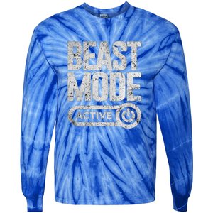 Workout Beast Cool Gift Activated Gym Mode Fitness Cross Train Meaningful Gift Tie-Dye Long Sleeve Shirt