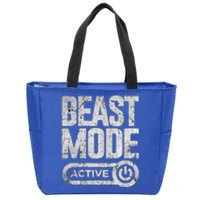 Workout Beast Cool Gift Activated Gym Mode Fitness Cross Train Meaningful Gift Zip Tote Bag