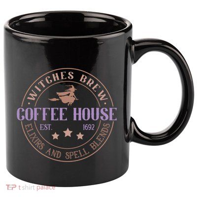 Witches Brew Coffee House Elixirs And Spell Blends Halloween Gift 11oz C Handle Ceramic Mug