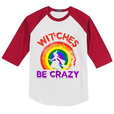 Witches Be Crazy Gift Kids Colorblock Raglan Jersey