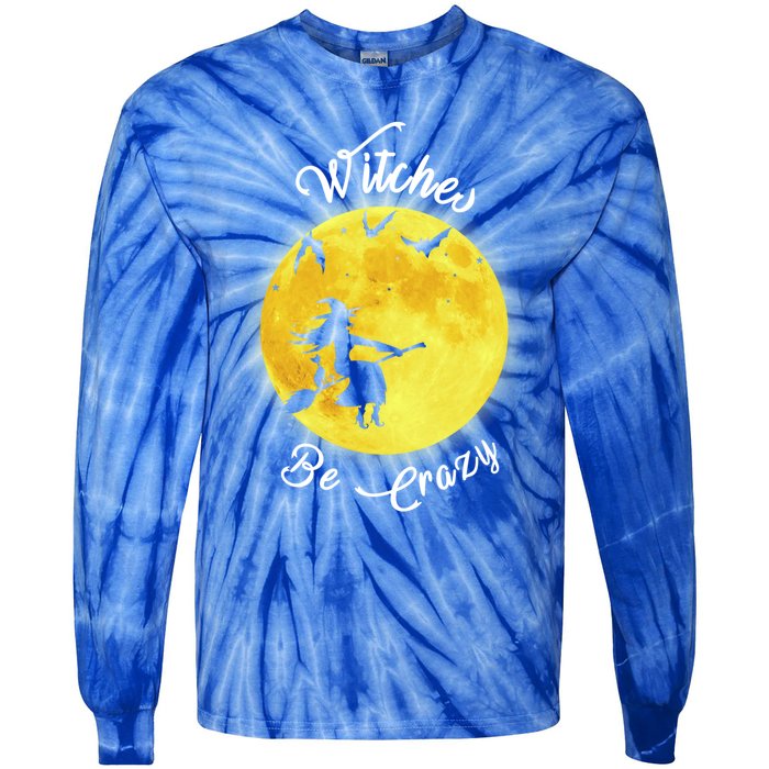 Witches Be Crazy Gift Tie-Dye Long Sleeve Shirt